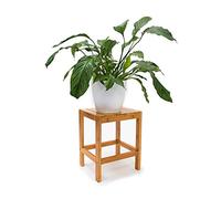 Relaxdays Tabouret bambou support plantes