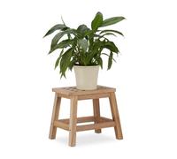 Relaxdays Tabouret en noyer