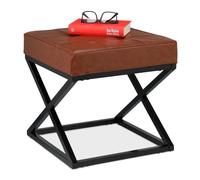 Relaxdays Tabouret en similicuir