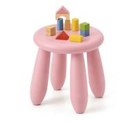 Relaxdays Tabouret Enfant, Assise 26 cm, Lavable, léger, Rose | indéformable, tabouret pour tout-petits, en plastique