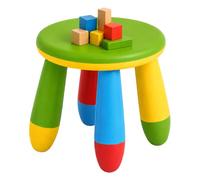 Relaxdays Tabouret Enfant, Multicolore, HxP 26 x 28 cm, Lavable