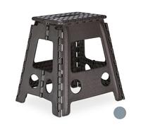 Relaxdays Tabouret Pliable Xl, Siège, Camping, Tabouret Salle De Bain, Jusqu'à 120 Kg Multicolore