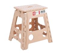 Relaxdays Tabouret Pliable XL, transportable, Salle de Bain, Camping, 39 x 39 x 32 cm, Jusqu’à 150 kg, Plastique
