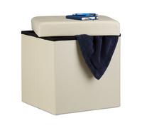 Relaxdays Tabouret pliant similicuir