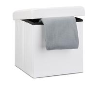 Relaxdays Tabouret pliant similicuir