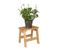 Relaxdays Tabouret repose-pieds bambou RUSTICO