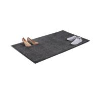 Relaxdays Tapis anti-salissures intérieur, paillasson fin 90 x 150 cm, noir et gris