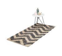 Relaxdays Tapis avec motif zigzag 70 x 140 cm