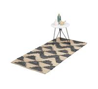 Relaxdays Tapis avec motif zigzag 70 x 140 cm
