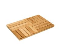 Relaxdays Tapis de bain en bambou