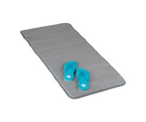 Relaxdays Tapis de bain mousse mémoire gris