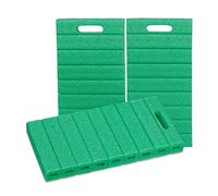 relaxdays Tapis de Jardinage en Lot de 3, Coussin pour Genoux Pratique, Garage, Protection, HLP : 4 x 39,5 x 20 cm, Vert