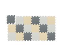 Relaxdays Tapis de Jeu, 18 pièces, chacune mesurant 30 x 30 cm, sans substances nocives, pour Chambre d'enfant, coloré