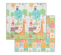 Relaxdays Tapis de jeu pliable avec motifs animaux