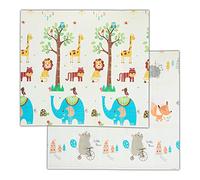 Relaxdays Tapis de jeu pliable avec motifs animaux