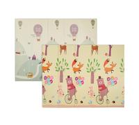 Relaxdays Tapis de jeu animaux et circuit