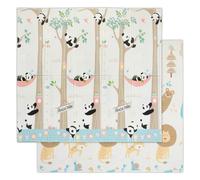 Relaxdays Tapis de jeu pliable avec motifs animaux
