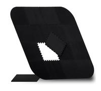 Relaxdays Tapis de Sol Piscine, 17 pièces, 0,6 x 216 x 216 cm, Noir