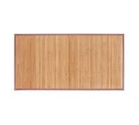 Relaxdays Tapis bambou Sortie de bain, résistant à l'humidité, antidérapant, 61x122 cm Nature