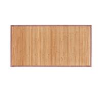 Relaxdays Tapis bambou Sortie de bain, résistant à l'humidité, antidérapant, 61x122 cm Nature