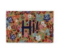 Relaxdays Tapis en coco avec écriture « Hi »