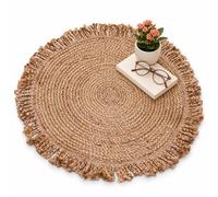 Relaxdays Tapis en jute tissé à la main