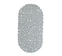 Relaxdays Tapis Fond de Baignoire, Optique Pierre, antidérapant, avec ventouses, pour Salle de Bain, lxP: 66,5 x 34,5 cm, Gris