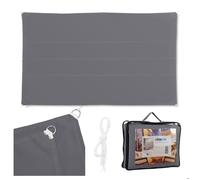 Relaxdays Voile d'ombrage rectangle gris