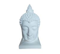 Relaxdays Tête de Bouddha 60×30×30 cm, déco Zen Salon & Jardin, Figurine décorative, résistante intempéries et Gel