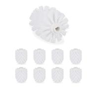 Relaxdays Lot de 36 têtes de rechange blanches