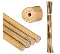 Relaxdays Tiges 105 cm, bâtons en Bambou comme tuteur ou décoration, pour bricoler, Naturel, Nature