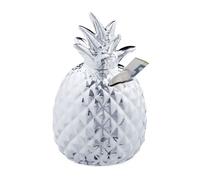 Relaxdays Tirelire ananas argenté