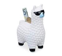 Relaxdays Tirelire lama lunettes soleil