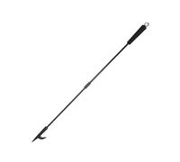 Relaxdays Tisonnier en Fer, Manche en Bois, œillet de Suspension, 91,5 cm, Noir