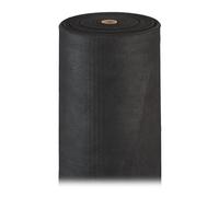 Relaxdays Toile anti-mauvaises herbes 50 m, Bâche tissée, Toile 150g/m² paillage, Résiste rayons UV, antidéchirure, noir