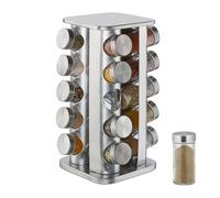 Relaxdays Tourniquet à épices avec 20 pots