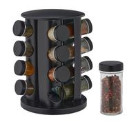 Relaxdays Tourniquet à épices avec pots en verre