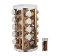 Relaxdays Tourniquet à épices avec pots en verre