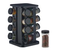 Relaxdays Tourniquet à épices avec pots en verre