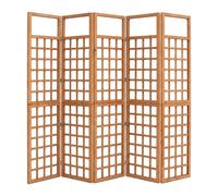 Relaxdays Treillis, H x L: 180 x 201,5 cm, Brise-Vue Jardin/Balcon, Sapin, Support Plantes grimpantes, Marron