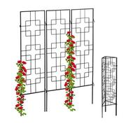 Relaxdays Treillis de jardin métal lot de 6