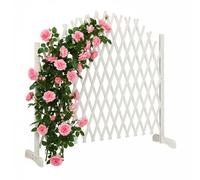 Relaxdays Treillis extensible en bois