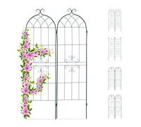 Relaxdays Treillis jardin fer set de 2