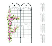 Relaxdays Treillis jardin fer set de 2