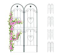 Relaxdays Treillis jardin fer set de 2