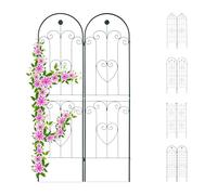 Relaxdays Treillis jardin fer set de 2
