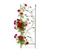Relaxdays Treillis motif oiseau, marron