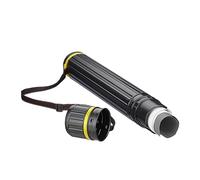 Relaxdays Tube de Transport, pour Poster et Dessin, Jusqu’au Format 0A, Extensible, 64-107 cm, Noir et Jaune