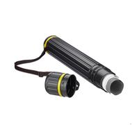 Relaxdays Tube de transport pour poster et dessin jusqu’au format 0A extensible 64-107 cm noir et jaune