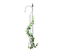 Relaxdays Tuteur à Plantes, Crochet Pratique, Support métallique, Treillis Non Fixe, H x L : 145 x 27 cm, Noir